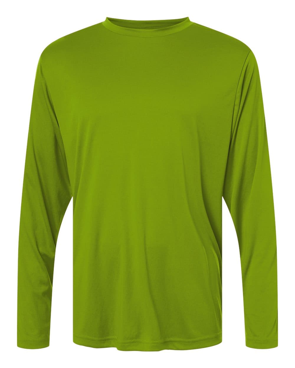 CORE365 CE10L Unisex Capital Long Sleeve Performance T-Shirt — Acid Green
