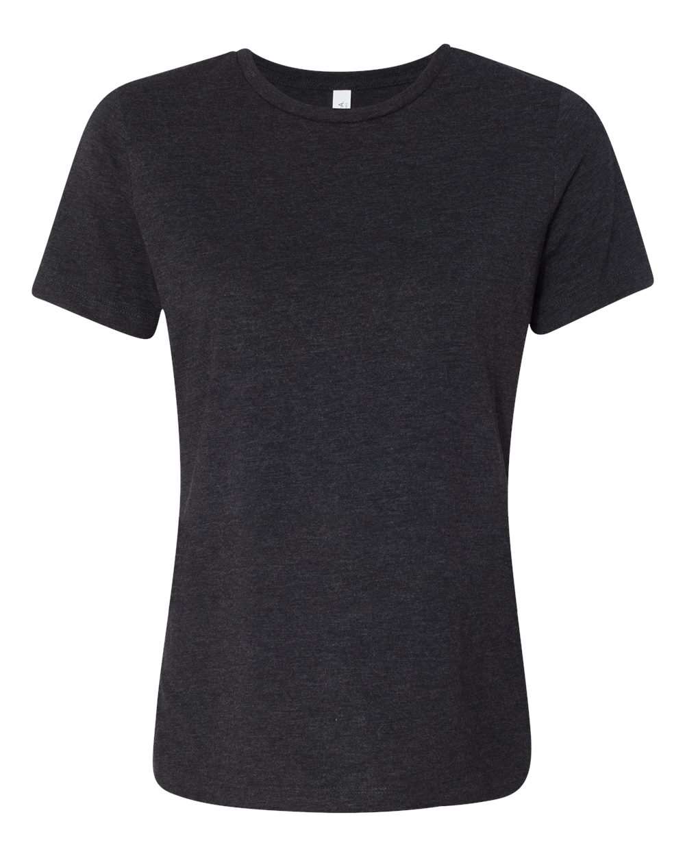 BELLA + CANVAS 6413 Women’s Relaxed Fit Triblend Tee — Charcoal Black Triblend