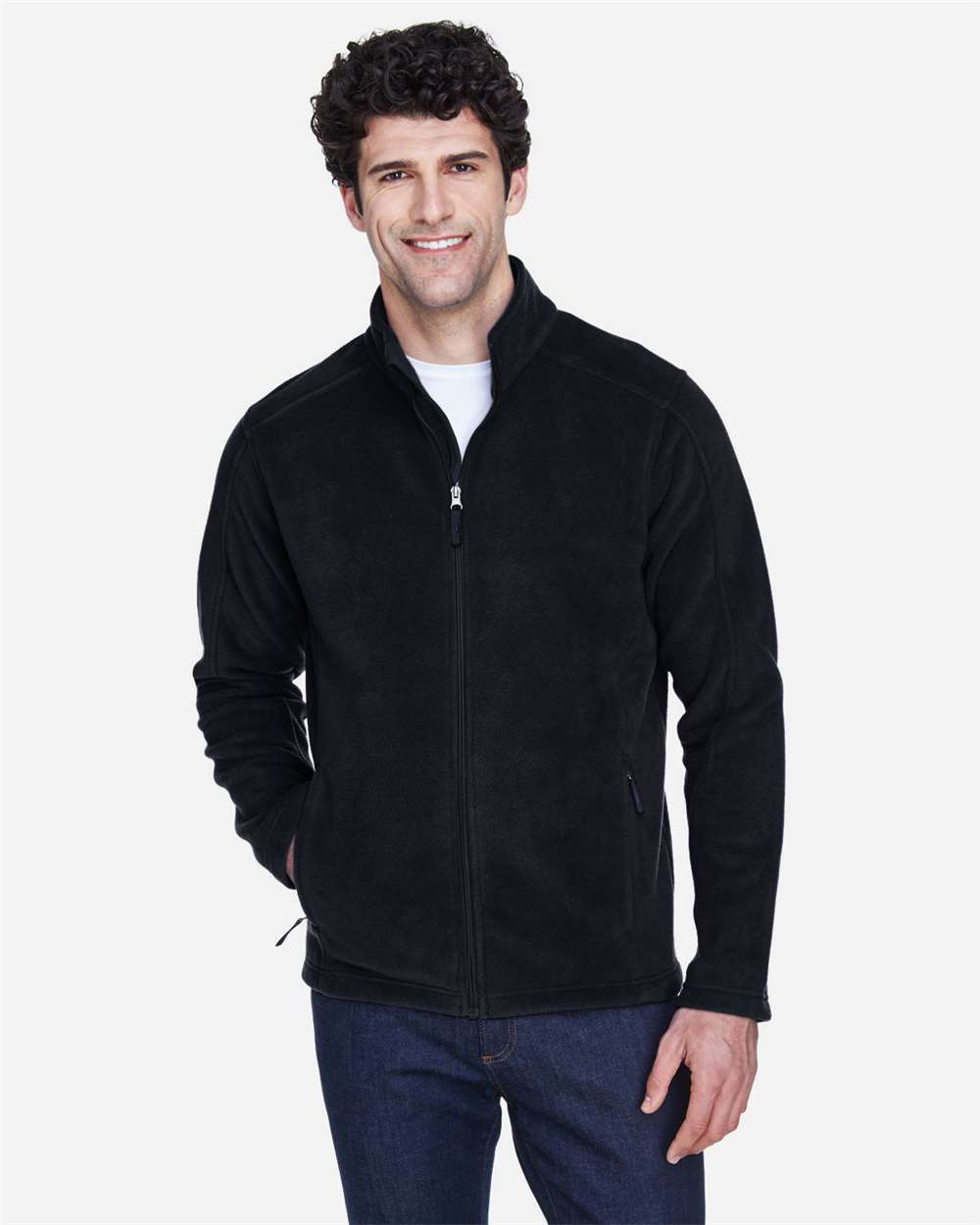 CORE365 88190 Men’s Journey Fleece Jacket — Black