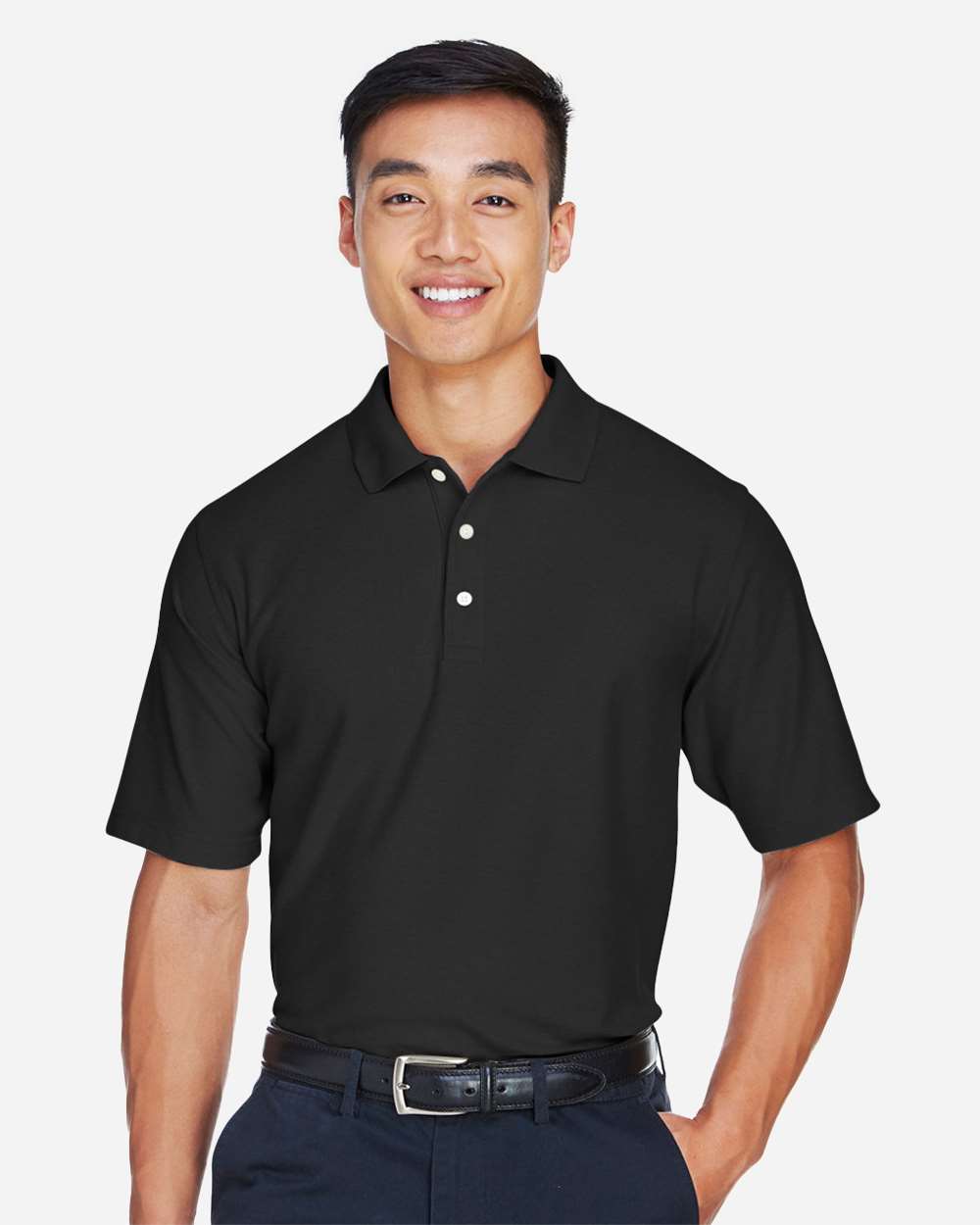 Devon & Jones DG150 Men’s DRYTEC20™ Performance Polo — Black