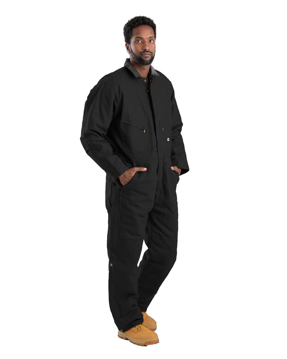 Berne Apparel I417 Men’s Heritage Duck Insulated Coverall — Black
