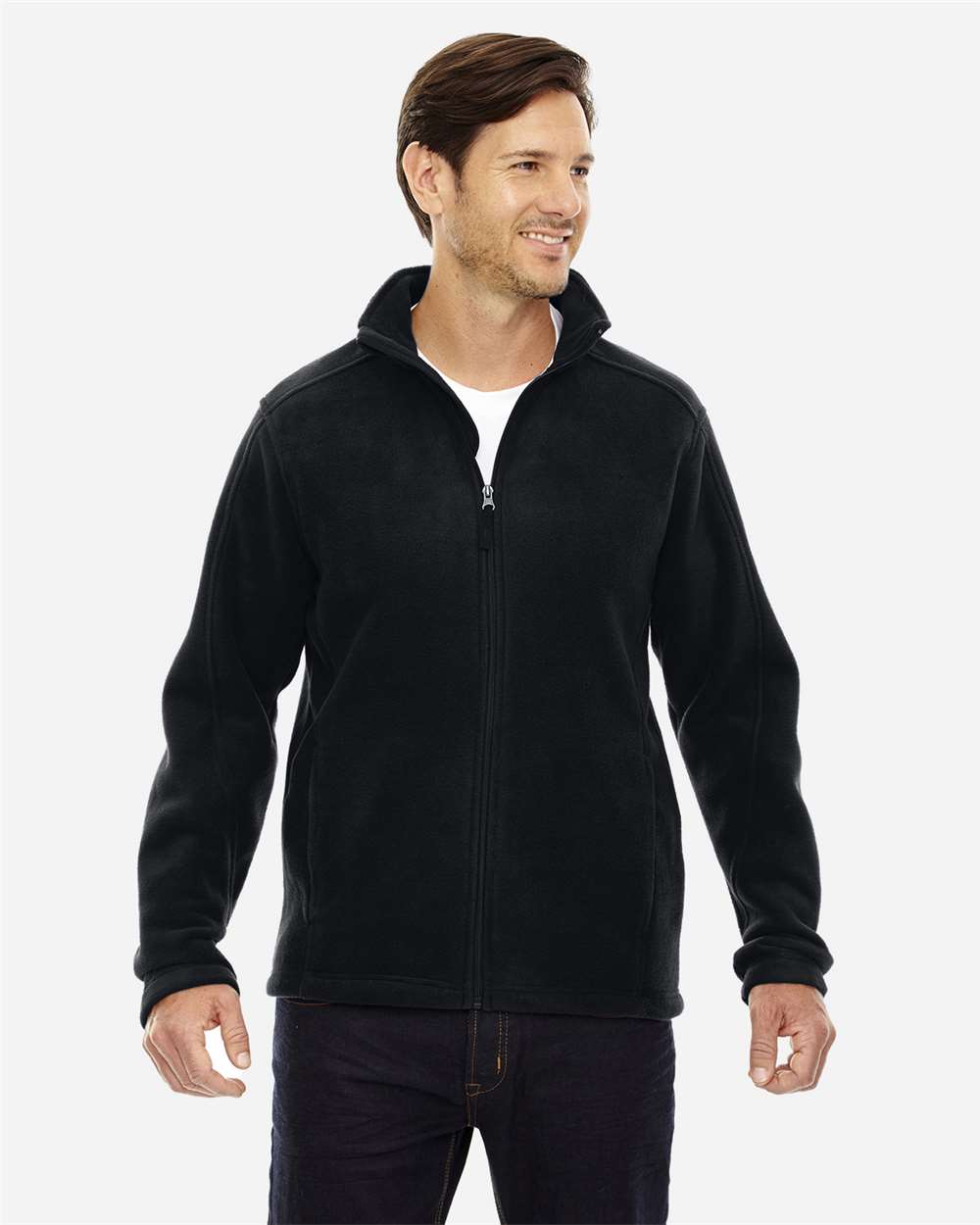 CORE365 88190T Men’s Tall Journey Fleece Jacket — Black