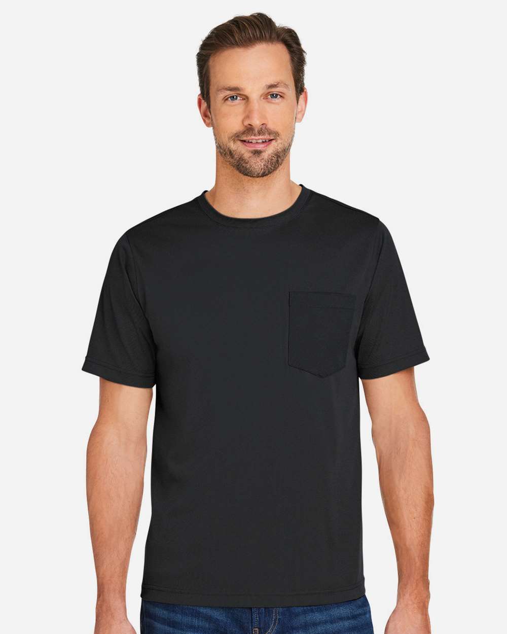 Harriton M118 Unisex Charge Snag and Soil Protect T-Shirt — Black