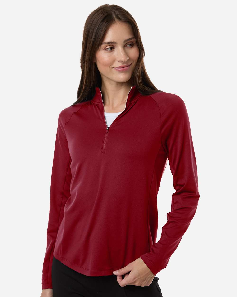 Puma Golf 629449 Women’s Pure 2.0 Quarter-Zip — Dark Crimson