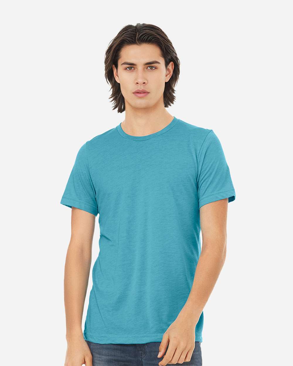 BELLA + CANVAS 3413 Triblend Tee — Aqua Triblend