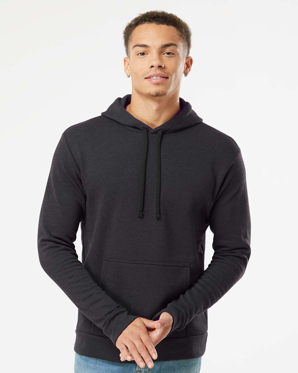 Next Level 9302 Unisex Malibu Hoodie Sweatshirt — Heather Black