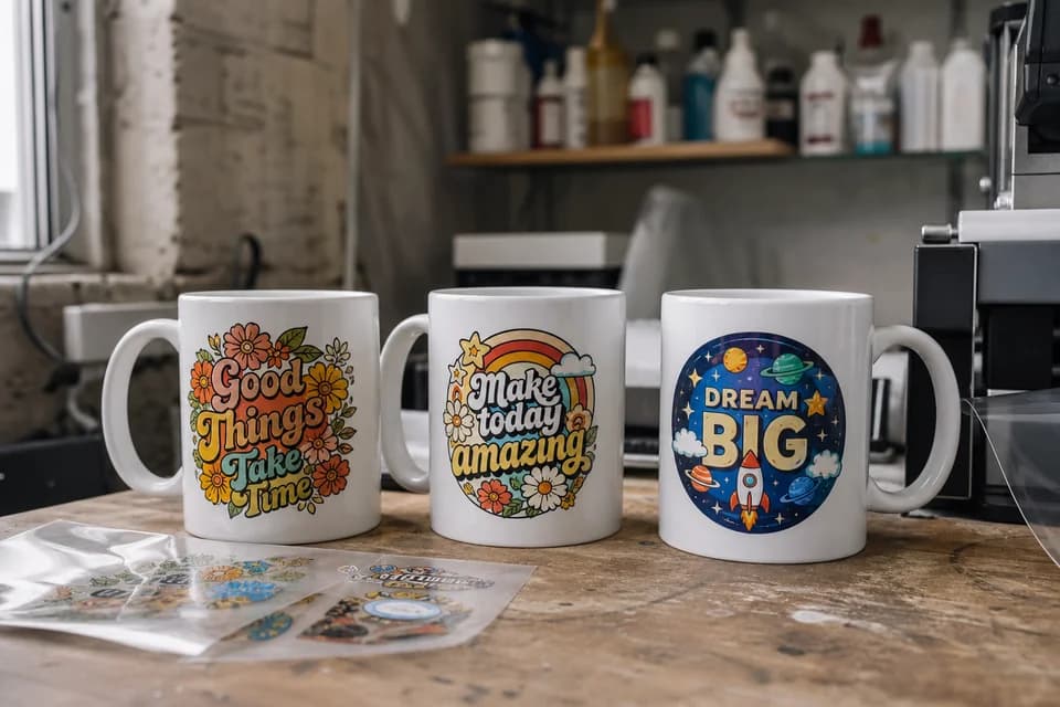 UV DTF vs Fabric DTF: Mugs, Metal, Glass & Everything Between