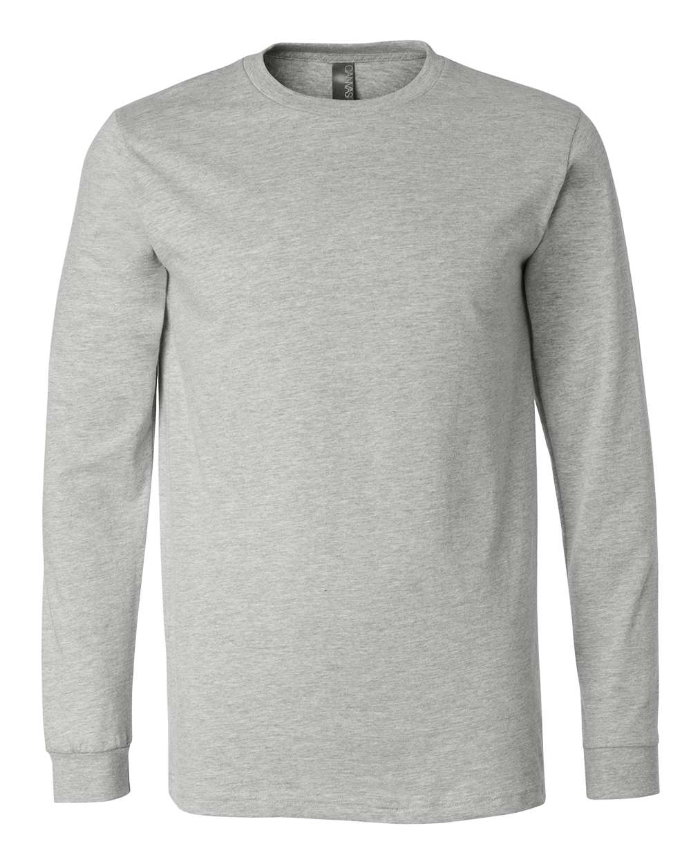 BELLA + CANVAS 3501CVC Heather CVC Long Sleeve Tee — Athletic Heather