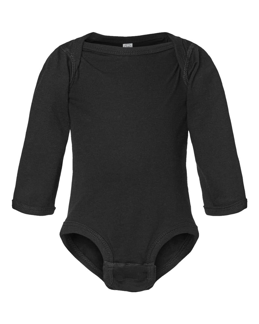Rabbit Skins 4421 Infant Fine Jersey Long Sleeve Bodysuit — Black