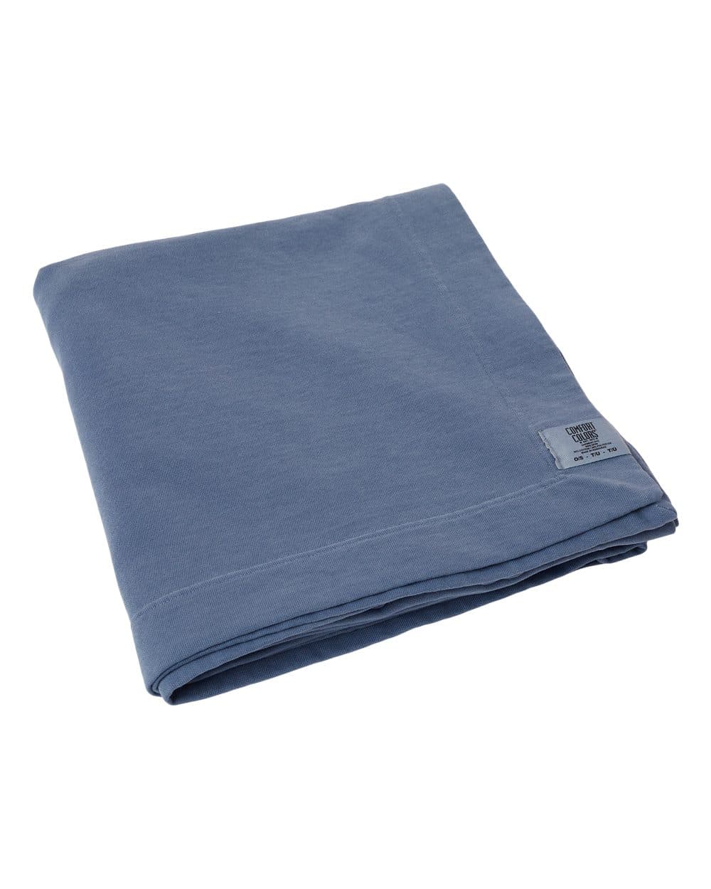 Comfort Colors 15BT Garment-Dyed Fleece Dorm Blanket — Blue Jean