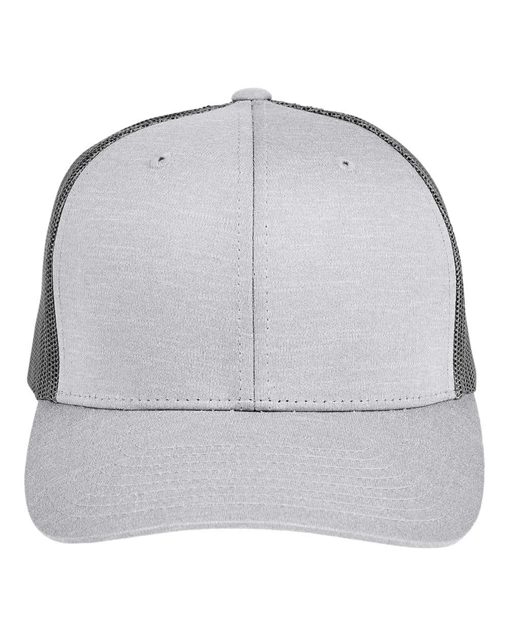 Team 365 TT802Y Youth Zone Sonic Heather Trucker Cap by Yupoong — Athletic Heather/ Sport Graphite