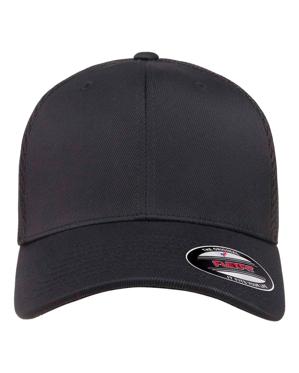 Flexfit 6533 Ultrafiber Mesh Cap — Black