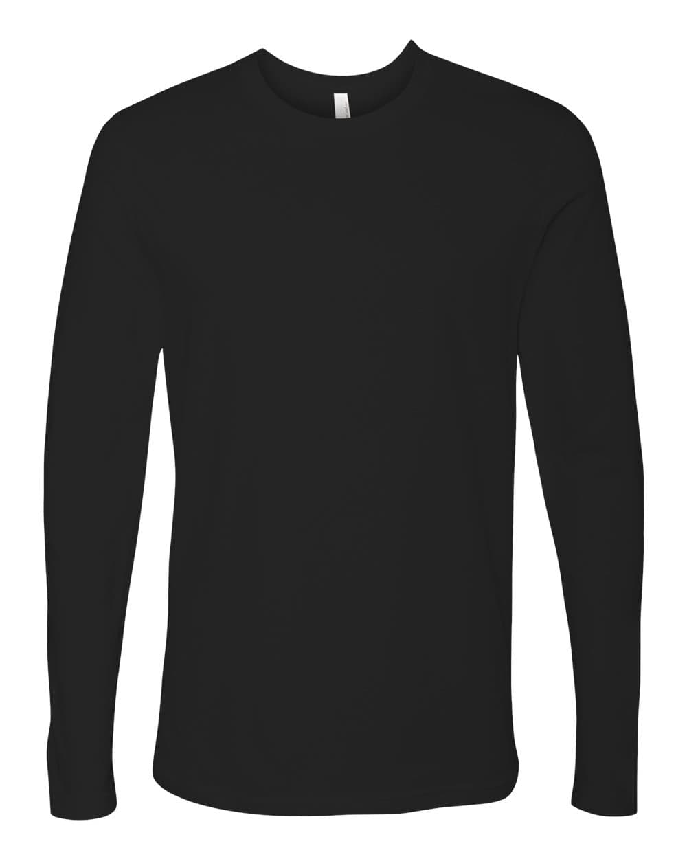 Next Level 3601 Unisex Cotton Long Sleeve T-Shirt — Black