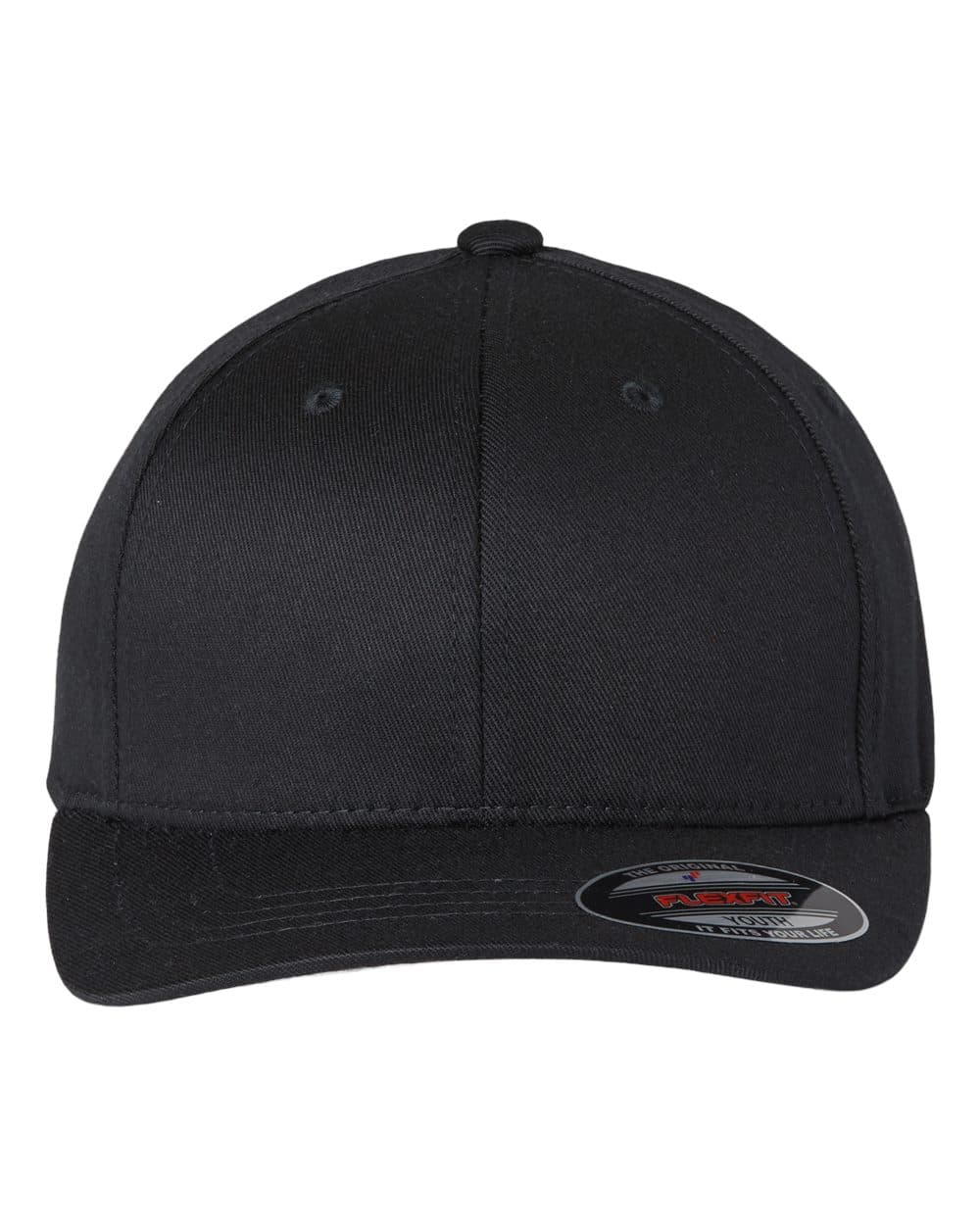 Flexfit 6277Y Youth Cotton Blend Cap — Black