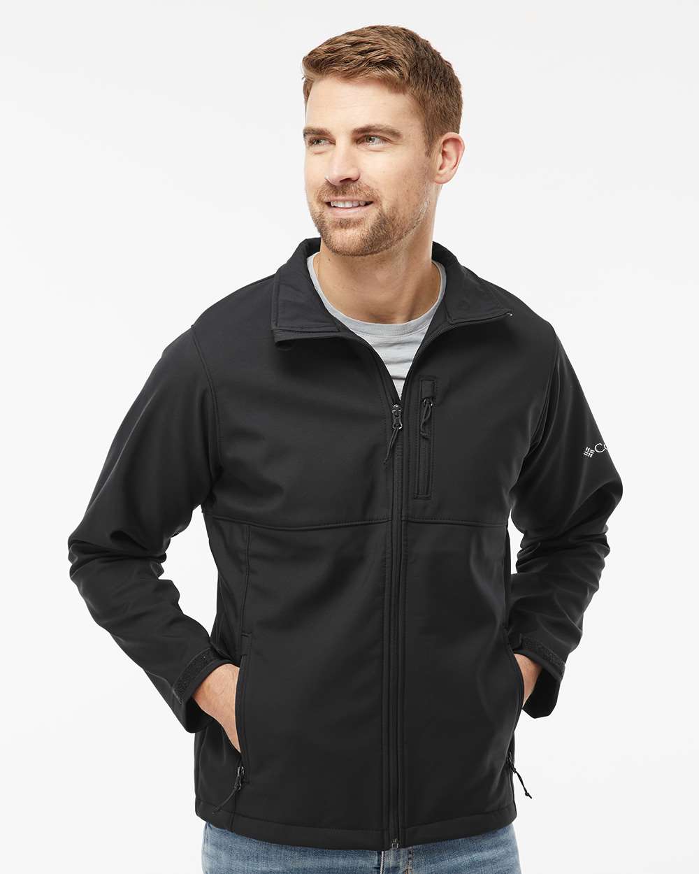 Columbia 212483 Men’s Ascender™ Soft Shell Jacket — Black