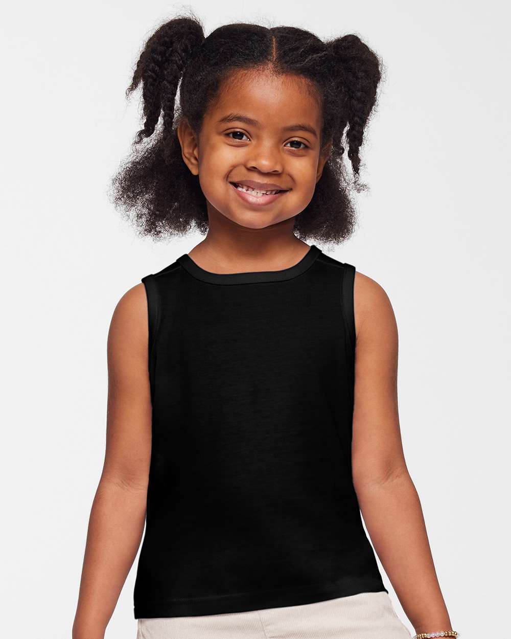 Rabbit Skins 3323 Toddler Fine Jersey Tank — Black