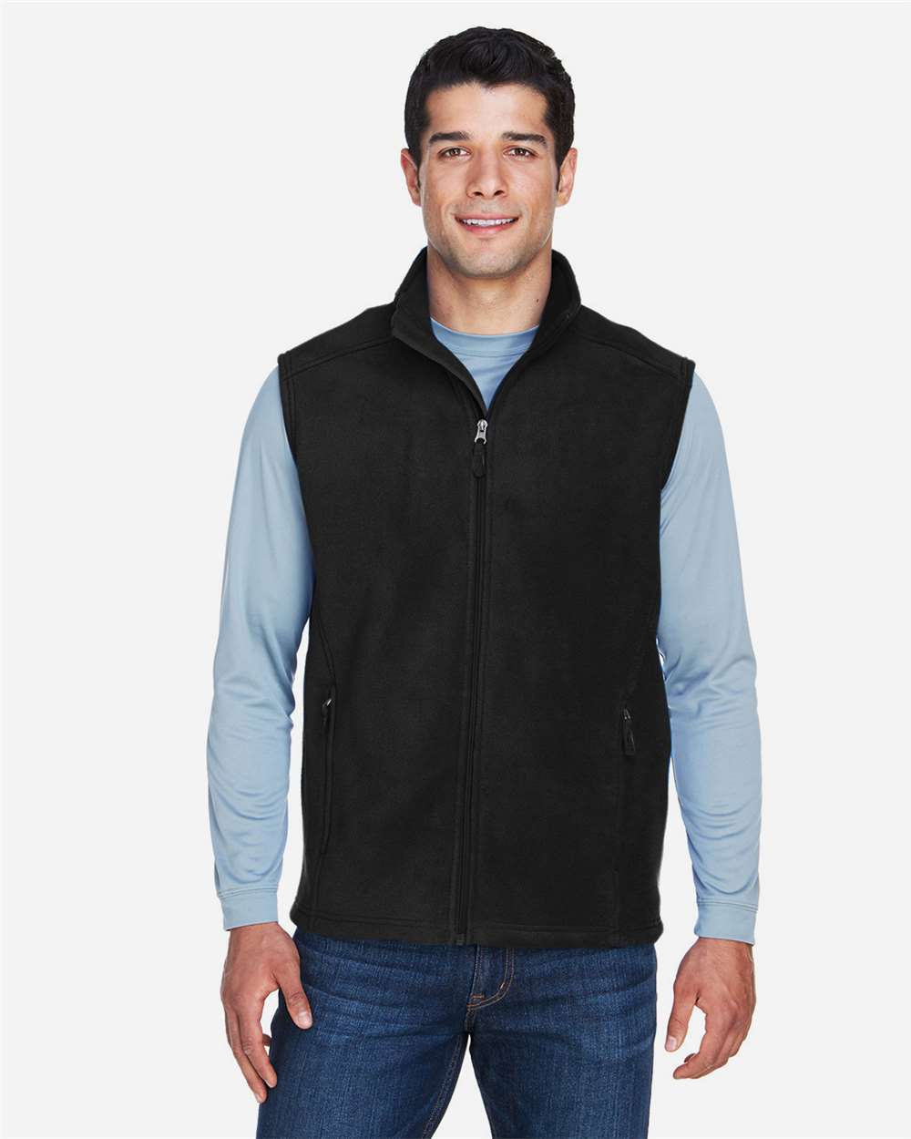 CORE365 88191 Men’s Journey Fleece Vest — Black