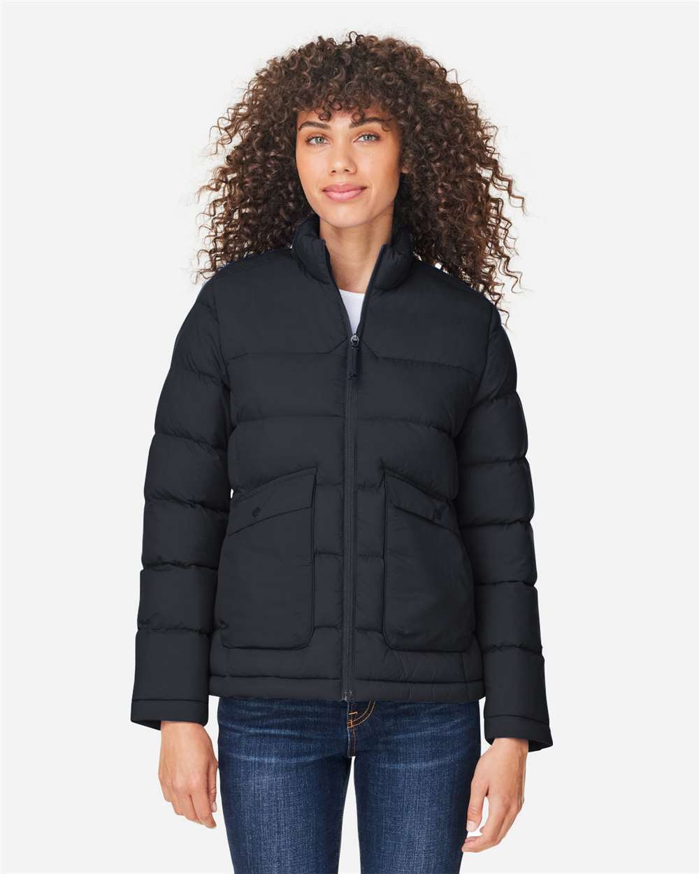 CORE365 CE720W Women’s Inspire Puffer Jacket — Black