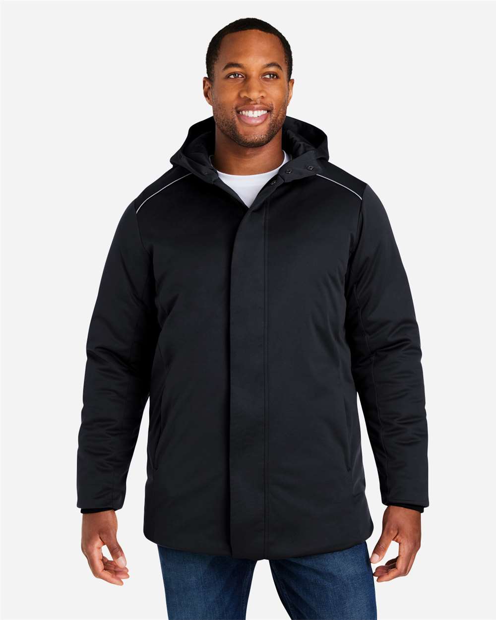 CORE365 CE715 Unisex Techno Lite Flat-Fill Insulated Jacket — Black