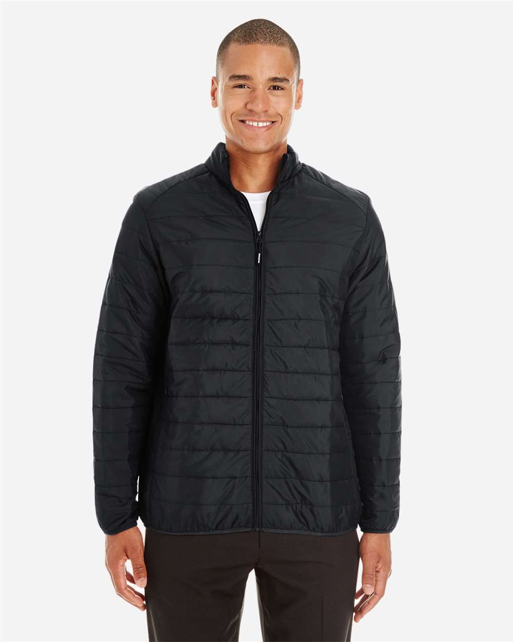 CORE365 CE700T Men’s Tall Prevail Packable Puffer — Black