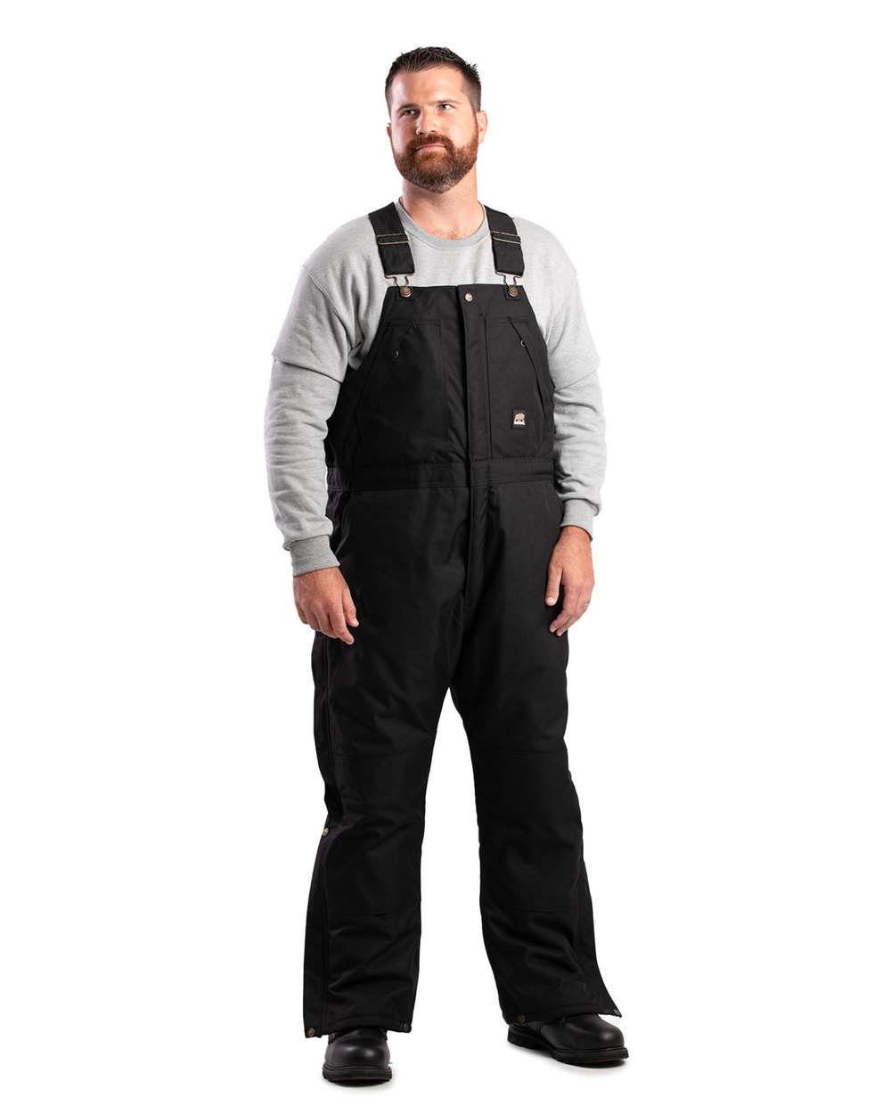 Berne Apparel NB834 Men’s Icecap Insulated Bib Overall — Black