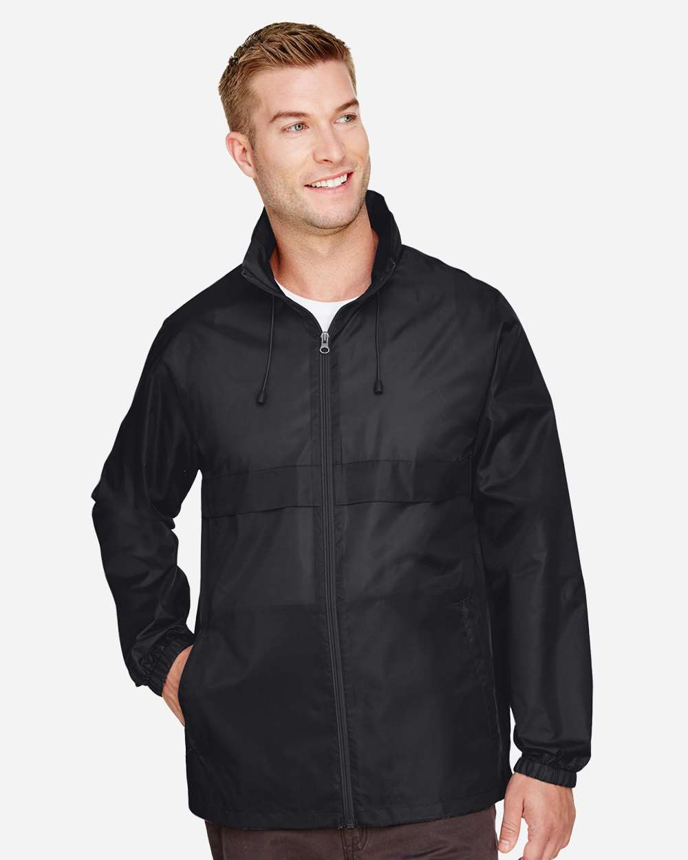Team 365 TT73 Unisex Zone Protect Lightweight Jacket — Black