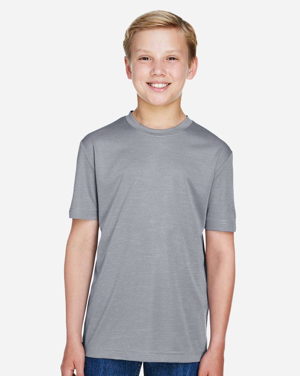 Team 365 TT11HY Youth Sonic Heather Performance T-Shirt — Athletic Heather