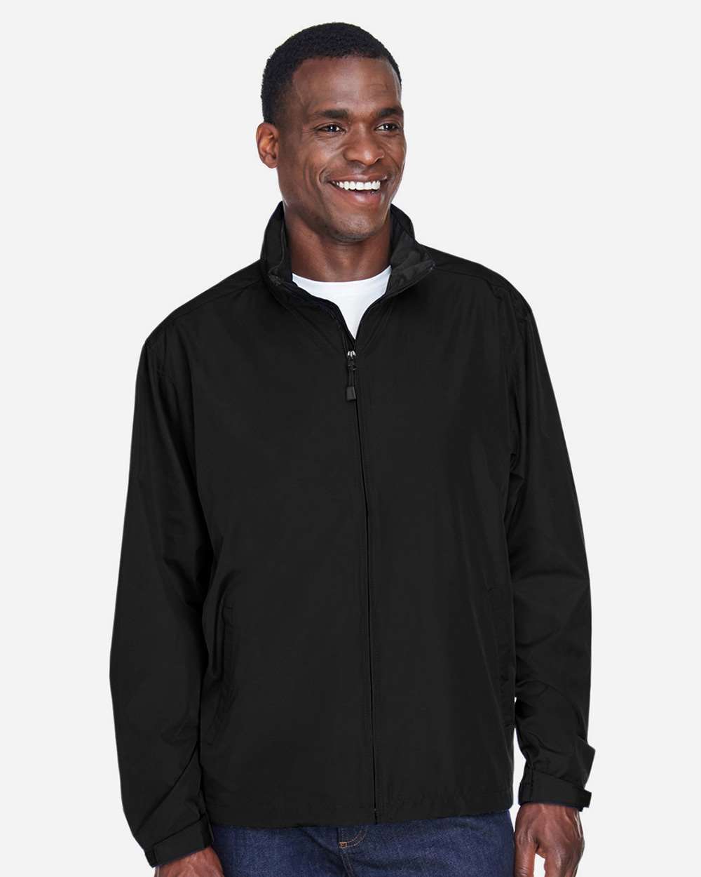 North End 88083 Men’s Techno Lite Jacket — Black