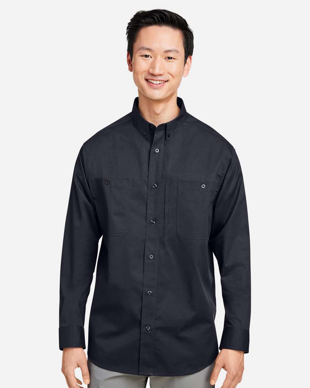 Harriton M585L Men’s Advantage IL Workshirt — Black