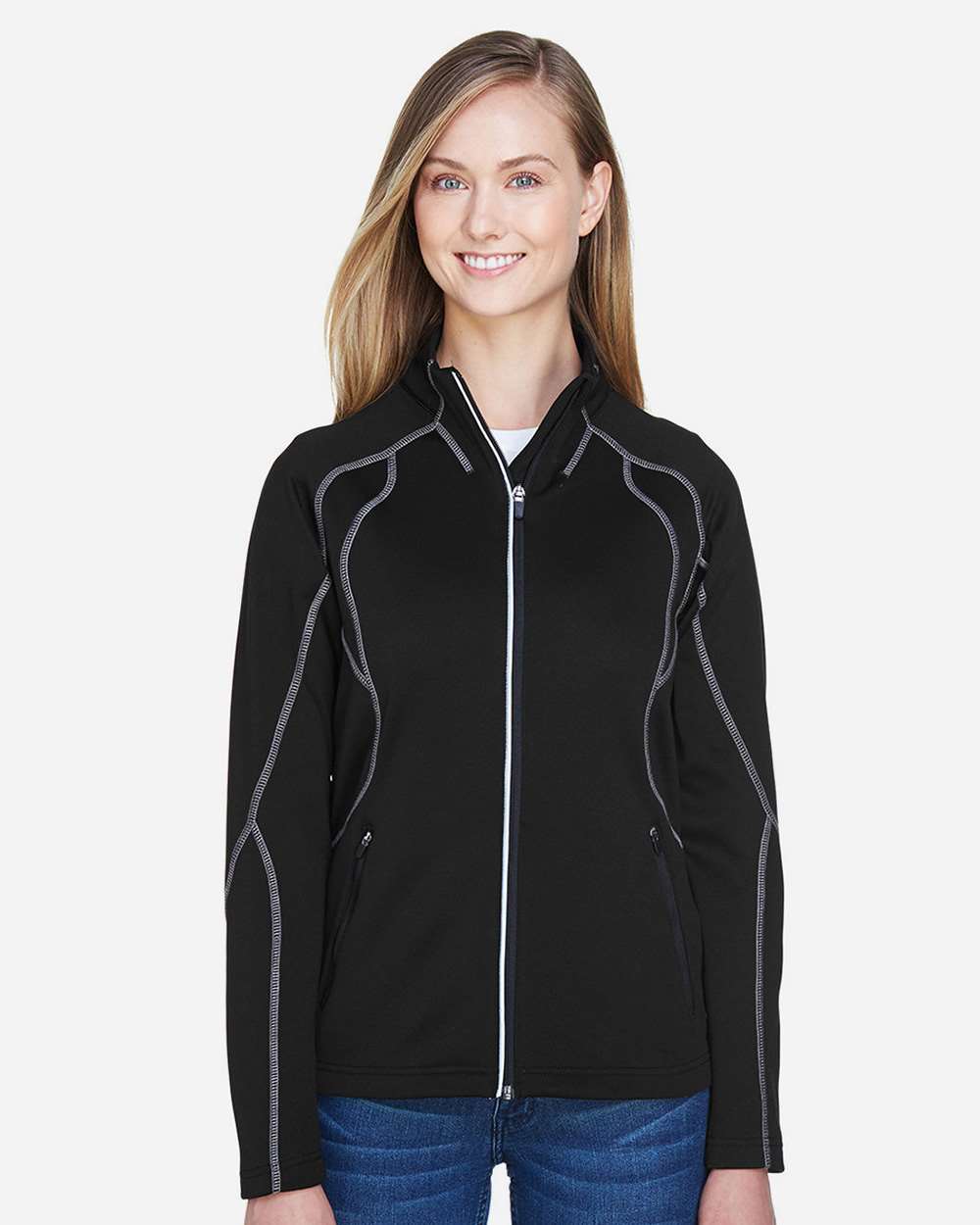 North End 78174 Women’s Gravity Performance Fleece Jacket — Black