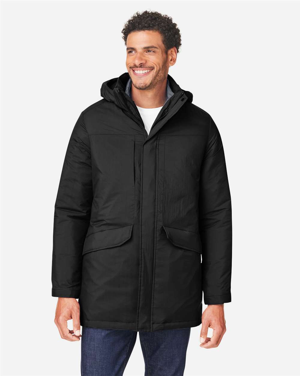 CORE365 CE725 Men’s Inspire 3-in-1 Jacket with Insulated Liner — Black/ Carbon