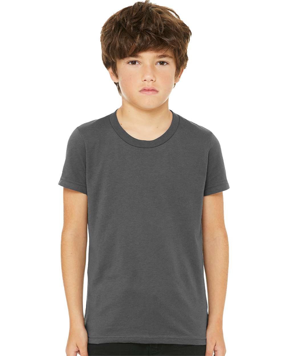 BELLA + CANVAS 3001Y Youth Jersey Tee — Asphalt