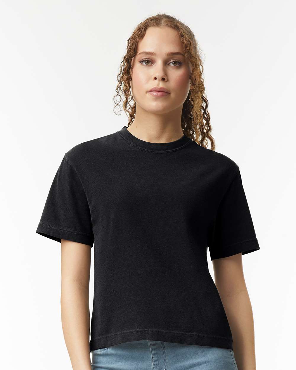 Comfort Colors 3023CL Women’s Garment-Dyed Heavyweight Boxy T-Shirt — Black