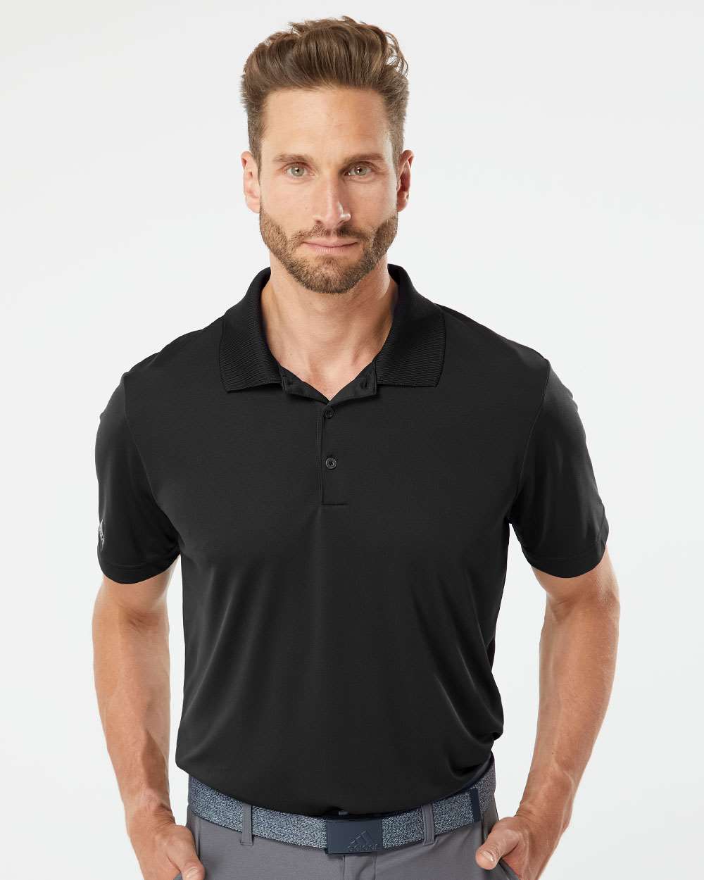 Adidas A230 Men’s Performance Polo — Black