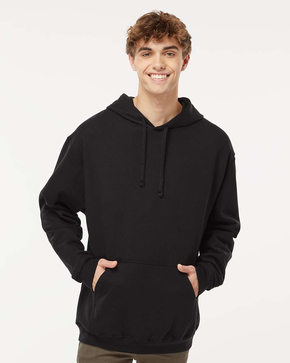 M&O 3320 Unisex Pullover Hoodie — Black