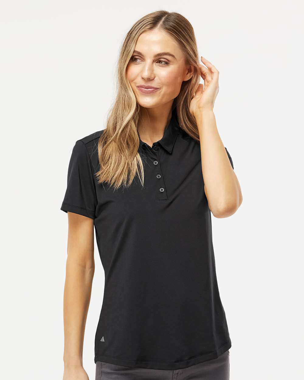 Adidas A515 Women’s Ultimate365 Solid Polo — Black