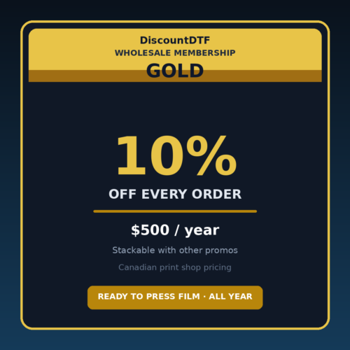 Gold Membership — 10% off every order