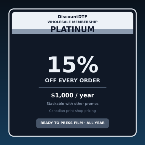 Platinum Membership — 15% off every order